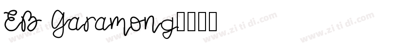 EB Garamong字体转换